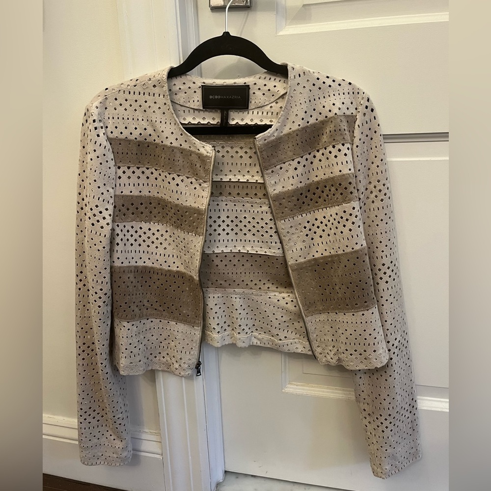BCBG suede jacket
